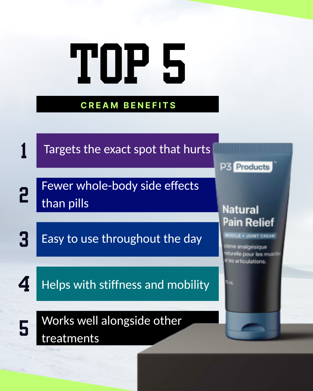 Your Pocket-Sized Pain Solution Size (75ml / 2.5 fl oz)