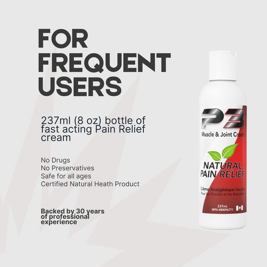 237ml (8 oz) Bottle P3 Original Muscle & Joint Cream