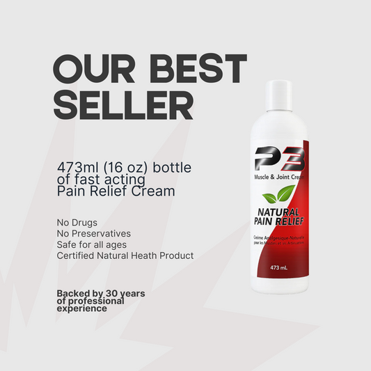 473ml (16 oz) Bottle P3 Original Muscle & Joint Cream